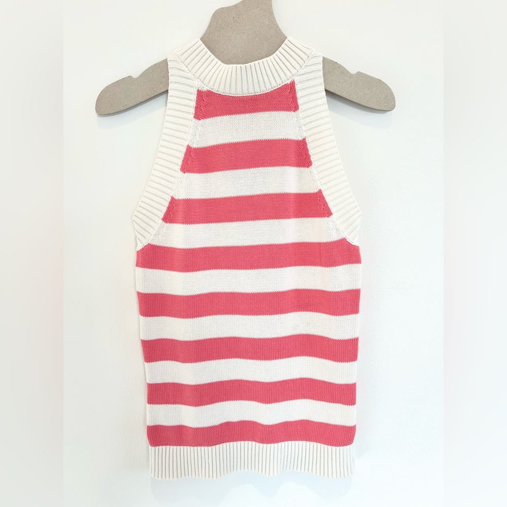 Trina Turk Mariquita Sleeveless Sweater in Positano Pink